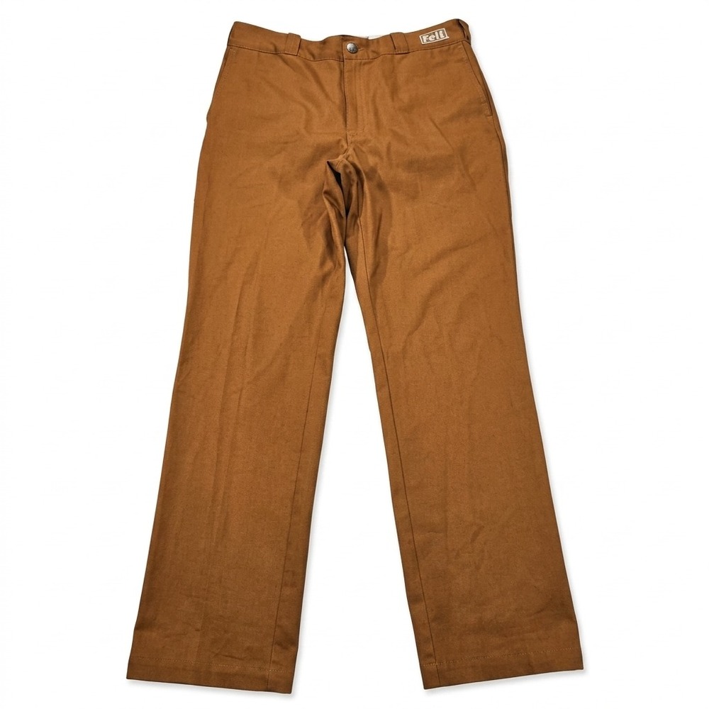 NEW Felt Work Pants Men's 30 Tapered Straight Brown Heavyweight Baggy